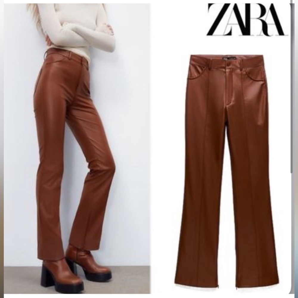 Zara Leather Pants